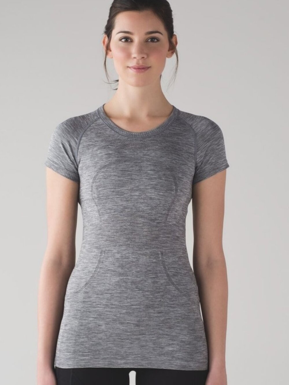 lululemon athletica Swiftly Tech Heather Gray Short-Sleeve Active Top